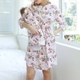 thumbnail image 2 of Maternity Robe And Matching Baby Set Labor Delivery Robe And Swaddle Set, 2 of 9