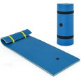 thumbnail image 1 of Costway 3-Layer Tear-proof Water Mat Floating Pad Island Water Sports Relaxing Blue, 1 of 9