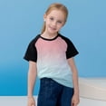 thumbnail image 4 of Plebaso T-Shirts de Mode pour Enfants Unisexe T-Shirts à Dégradé Col Rond Garçons Filles T-Shirts d'Été Hauts, 4 of 7