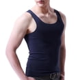 thumbnail image 1 of asjyhkr Débardeurs de Compression pour Hommes Été Gym Col Rond Sans Manches Maillots de Corps Ajustés T-Shirts Unis, 1 of 3