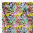 thumbnail image 4 of Soimoi Yellow Viscose Chiffon Fabric Colorful Butterfly Printed Fabric 1 Yard 42 Inch Wide, 4 of 5
