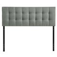 thumbnail image 1 of Modway Lily King Size Button Tufted Panel Headboard in Gray, 1 of 10