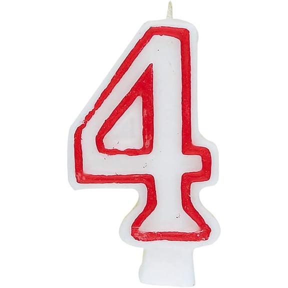 Bougie d'Anniversaire Numéro 4