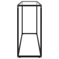 thumbnail image 2 of vidaXL Console Table Transparent 120x35x75 cm Tempered Glass, 2 of 4
