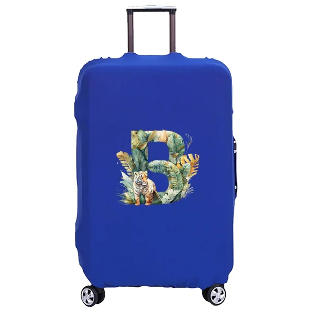 Housse de Valise Lavable Housse de Protection Anti-Rayures Housse Adaptée pour Motif Imprimé Tigre de jungle Convient aux Lettres Tigre de jungle de 18-32 Pouces