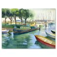 thumbnail image 2 of Designart Boats In Green Spring Canvas Wall Art, 2 of 4