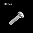 thumbnail image 3 of Unique Bargains M4x16mm Plastic Phillips Bolts PC Pan Head Machine Screws Transparent 50 Pack, 3 of 5