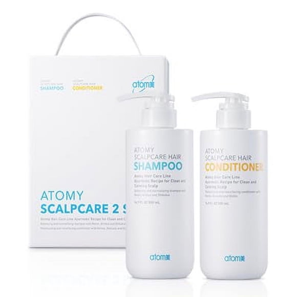 Atomy Scalpcare Hair Care Set (2pc) - Shampoo, Conditioner | Clease and revitalize