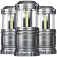 thumbnail image 1 of Bell + Howell TacLight Black 3 Pack Portable Survival Lanterns Emergency Light Collapsible 300 Lumen COB LED Easy Care, 1 of 6