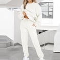 thumbnail image 2 of Ensembles 2 Pcs pour Femmes Pantalons Ensembles Décontractés 2 Pcs Manches Longues Hauts Amples Pantalons Longs Col Rond Ensembles Chandails en Molleton Tenues pour Femmes Ensembles 2 Pcs Sexy, 2 of 8