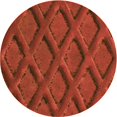 thumbnail image 1 of Ahgly Company Tapis Rond Lavable en Machine Intérieur Transitionnel Orange Rouge Orange, 3 Pieds Rond, 1 of 7