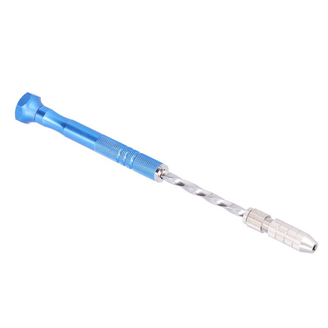 Domqga Perceuse à Main Outils de Perçage de Poinçonnage en Acier Inoxydable Bleu