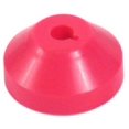 thumbnail image 2 of Bags Unlimited A45AD5Pk - 7 Inch 45 RPM Record Adaptor Dome - 5 Pack (Red), 2 of 2