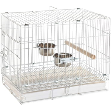 Prevue Pet Travel Bird Cage, White