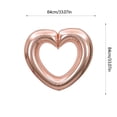 thumbnail image 3 of PEONAVET 33 Inch Large Hollow Balloons Valentine's Day Birthday Party Decoration Shooting Props Bright Surfaces Can Be Connected In Series, 3 of 6