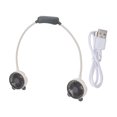 thumbnail image 2 of Portable Neck Fan,Personal Hand Free Fan,Dual Head Bendable Wearable 3 Speed Adjustable USB Rechargeable Hand Free Mini Hanging Fan For Office Travel, 2 of 8