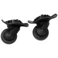 thumbnail image 2 of Roues de Bagages Noires, 2 Pcs Roues de Remplacement pour Bagages Pièces de Rechange Universelles Roues de Bagages Fonctionnement Fluide, 2 of 8