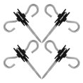 thumbnail image 3 of Shisuyan Outdoor Use Electric Fence Insulator Screw Galvanized Steel 4Pcs, 3 of 9