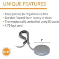 thumbnail image 4 of K&H Perfect Bucket Heater With Cord Clip Grey 80 Watt, 4 of 6
