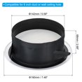 thumbnail image 2 of Unique Bargains 6 Inch Round Air Vent, Ceiling Diffuser Grill Cover ABS Louver Soffit Vent with Screen White, 2 of 5