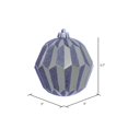 thumbnail image 3 of Vickerman MC190825D 5 in. Limestone Glitter Faceted Ornament - 3 per Bag, 3 of 3
