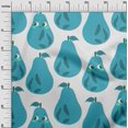 thumbnail image 2 of oneOone Tissu Flex Coton Turquoise Bleu Fruits Matériel de Robe Tissu Imprimé Tissu au Mètre 40 Pouces de Large, 2 of 4