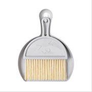 Dust Pan Brush Small Broom And Dustpan Set Mini Hanging Keyboard Laptop Broom Dustpan For Office Table Desk CleaningGray
