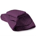 thumbnail image 2 of Bare Home Ensemble de Courtepointe - 2 Pcs - Couvre-Lit Matelassé à Losanges - Lit Simple/simple TG, Prune, 2 of 5