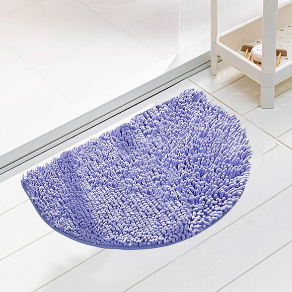 Quick Dry Absorbent Bath Mat, Staron Non-Slip Cotton Door Mat 35x50cm, Super Absorbent Floor Mat for Bathroom Toilet Entryway Kitchen with Easy Clean Design, Blue