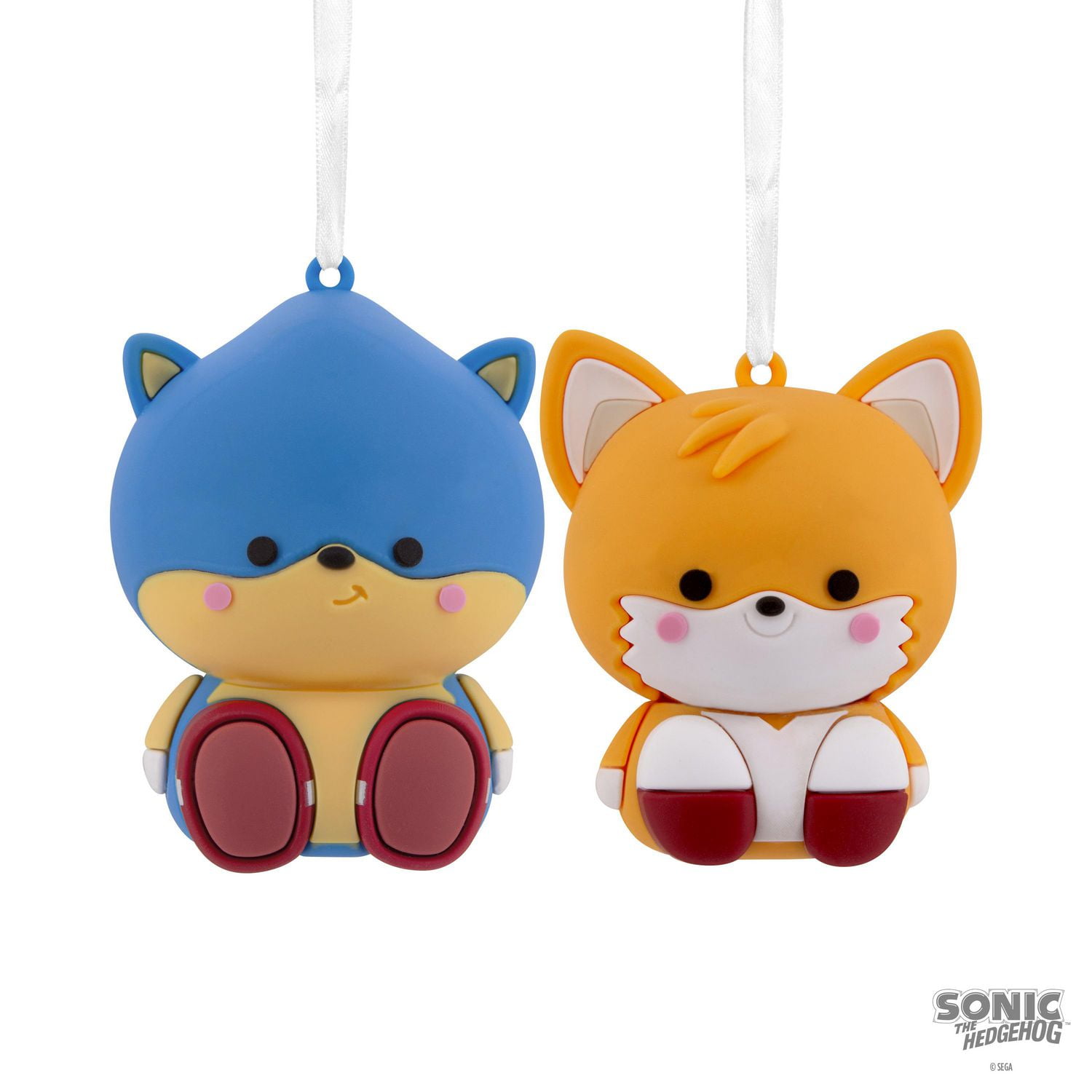 Décorations Hallmark de Noël (« Better Together », Sonic le hérisson et Tails, magnétiques), ensemble de 2