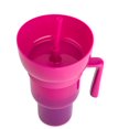 thumbnail image 2 of Mainstays Stadium Tumbler 32 fl oz, Pink, 2 of 4
