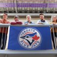 thumbnail image 2 of Blue Jays de Toronto - Drapeau Blason Bleu (3 x 5 Pieds), 2 of 2