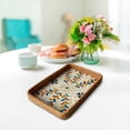 thumbnail image 3 of Rattan Woven Seashell Decorative Storage Tray for Living Room, Picnic, Coffee Table, and Dining Room, 3 of 5