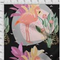thumbnail image 4 of oneOone Viscose Chiffon White Fabric Tropical Abstract With Flamingo Craft Projects Decor Fabric Printed By The Yard 42 Inch Wide, 4 of 4