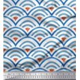 thumbnail image 1 of Soimoi Rayon Fabric Scales Geometric Print Sewing Fabric Yard 56 Inch Wide, 1 of 3
