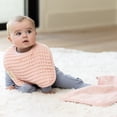 thumbnail image 4 of Good Little Citizens Reversible Bib + Burp Set - Linen, 4 of 5