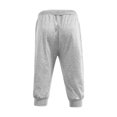 thumbnail image 4 of Summer Men Gym Workout Jogging Middle Pants Fit Elastic Casual Sportswear, 4 of 9