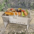 thumbnail image 4 of TIMIFIS Barbecue Grill en Acier Inoxydable Pliable Barbecue Grill Bbq Extérieur Camping Barbecue Grill Portable Camping Petit Poêle Mini Camping et Randonnée, 4 of 6