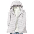 thumbnail image 1 of Lolmot Womens Down Jacket Lightweight Hooded Short Korean Style Extra Large Size Plus White Down Warm Jacket, 1 of 1