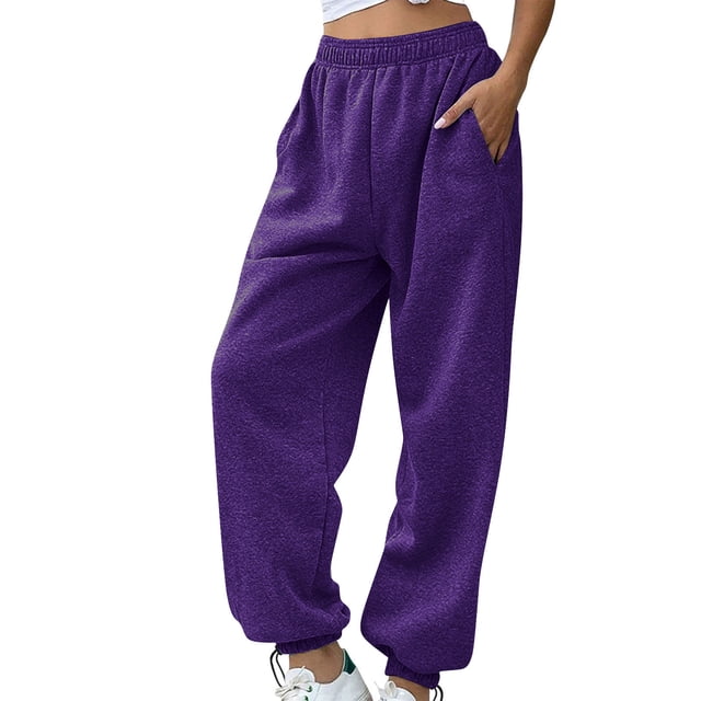 Pantalons de Course pour Femmes Grande Taille Pantalons de Sport Décontractés