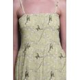 thumbnail image 3 of Bimba Robe à Bretelles Smockée en Georgette pour Femmes à Imprimé de Fleurs et de Chardonnerets Dorés - XX-Grand, 3 of 7