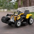 thumbnail image 2 of Costway Rouleau Compresseur pour Enfants 12 V Tracteur Électrique Télécommandé avec Musique et Lumière DEL Jaune, 2 of 10