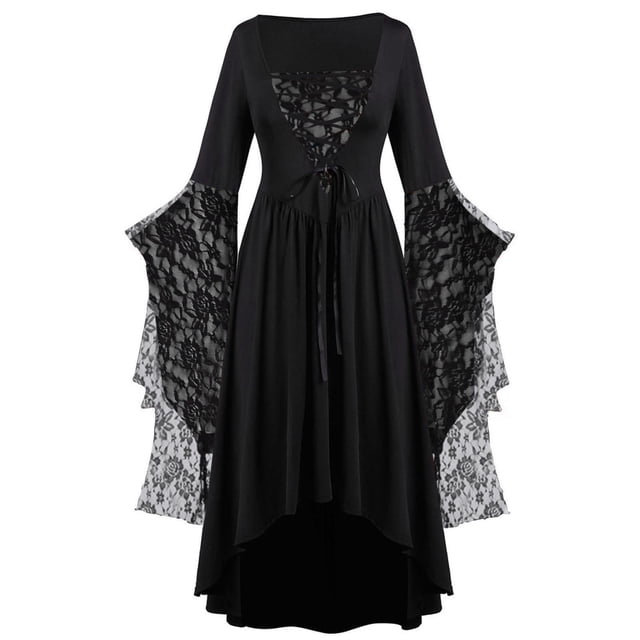 Vêtements Gothiques 2025 pour Femmes Vêtements pour Hommes Grande Taille Dentelle Squelette Punk Vêtements pour Femmes Grande Taille Robe Grande Taille Vêtements Rétro Femmes Robe Grande Taille
