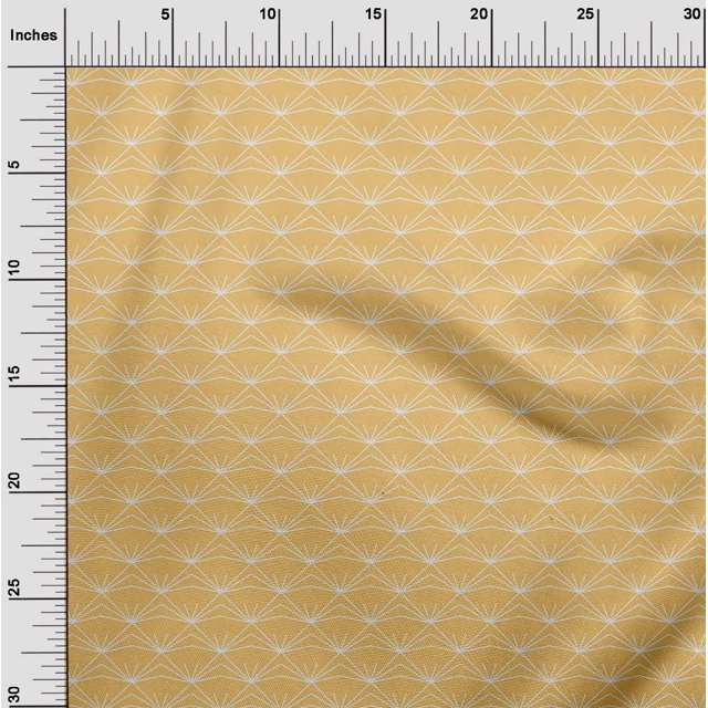 oneOone Cotton Flex Fabric Shapes Geometric Sashiko Print Decor Fabric Printed BTY 40 Inch Wide