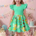 thumbnail image 1 of LOVZFMLL Robe d'Été Décontractée Sans Manches à Col Rond avec Boutons et Poches pour Filles de 2 à 12 Ans, 1 of 7