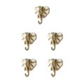 thumbnail image 3 of Ruiboury Animal Head Key Hook Sturdy And Durable Construction Adds Touch Of Whimsy gold(elephant) 5Set, 3 of 6