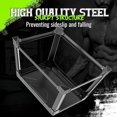 thumbnail image 3 of Metal Plyometric Jumping Box 12 Inch with 17 * 13 Inch Surface Steel Plyo Box Home Gym Jump Trainer for Fitness Exercise Agility Stamina Conditioning Strength Training, 3 of 7