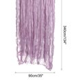 thumbnail image 2 of Unique Bargains 11Ft Cheesecloth Table Runner 35 x 134 Inch Rustic Gauze Tablecloth, Lilac, 2 of 7