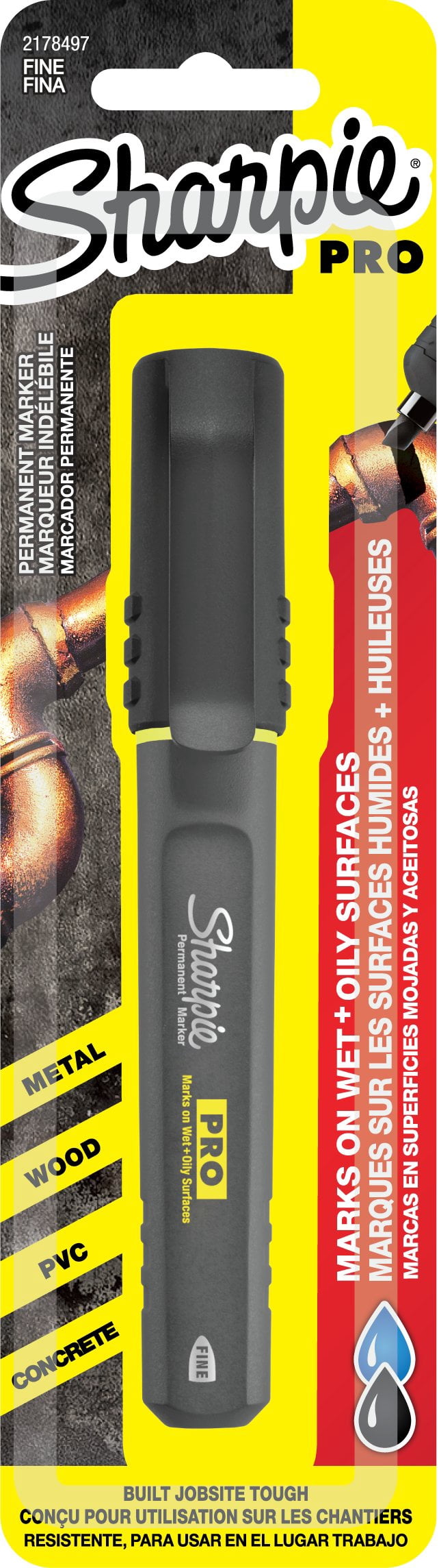 Sharpie PRO Permanent Marker, Fine Point, Black