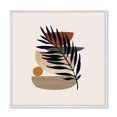 thumbnail image 1 of Designart Tropical Leaf Silhouettes and Shapes IV FLOAT FRAME WALL ART, 1 of 4
